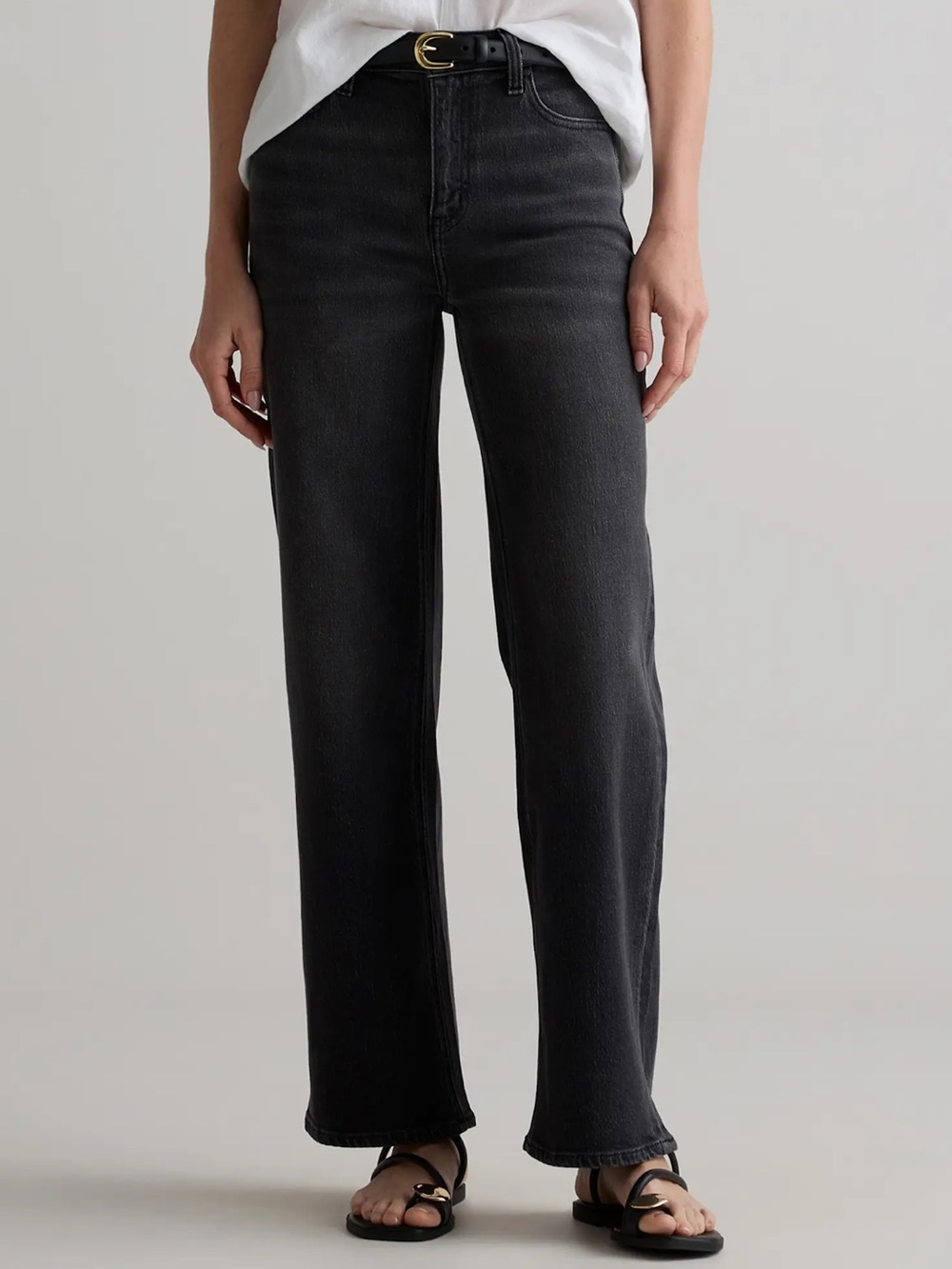 Quince Bella Stretch Relaxed Straight Jean size 26 short